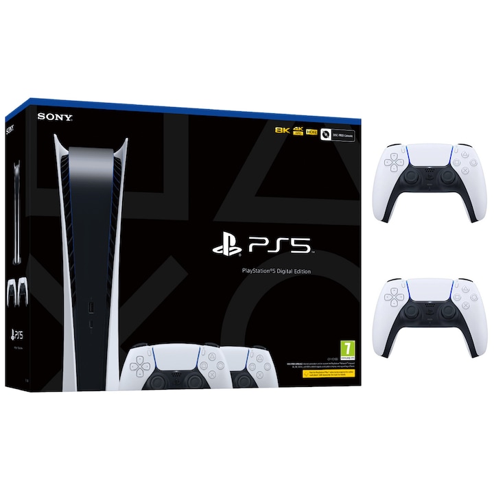 PlayStation 5 Digital Edition конзола + DualSense Extra Controller