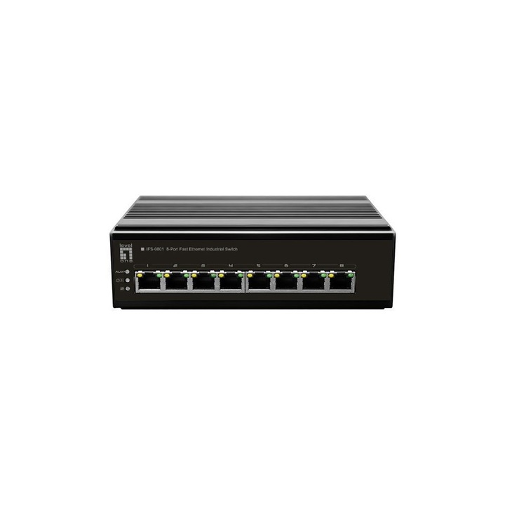 Switch, LevelOne, 8 porturi, Fast Ethernet