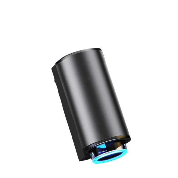 Aparat odorizare/parfumare auto negru cu acumulator si parfum inclus, difuzor de ulei de aromaterapie