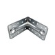 Set 20 bucati coltare metalice pentru lemn ZN, 50x50x35x2.5mm