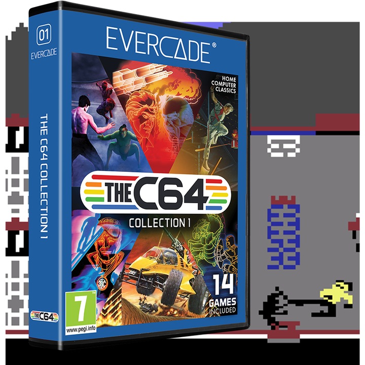 Evercade C1, The C64 Collection 1, 14in1, Retro, Multi Game Cartridge