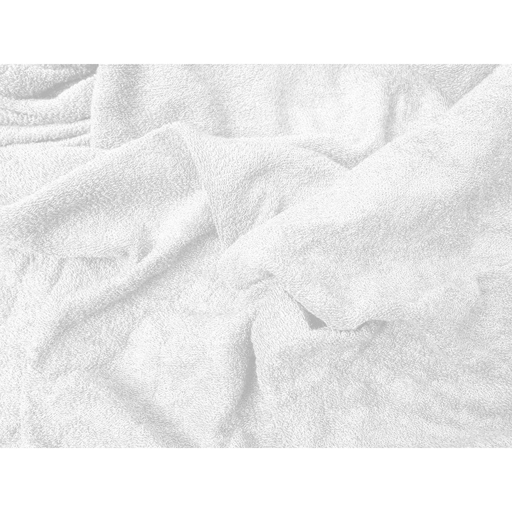 Cearsaf Frotir cu elastic 90x200 cm alb