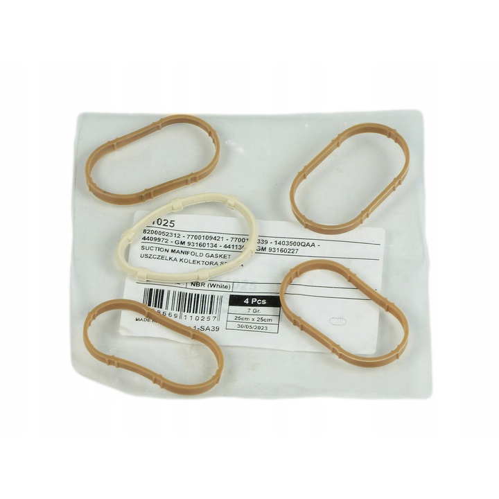 Set garnitura colectorului de admisie, Turborury, Dacia Nissan Opel Renault, 8200052311 1403800QAA 1403500QAC 4409971 93160133 4410362 93160226 8200052312 7700109421 7700108339 1403500QAA 4409972 93160134 4411363, 5 buc