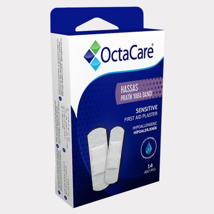 Octacare чувствителни лепенки за първа помощ 19/25/72mm ctx14 бр.