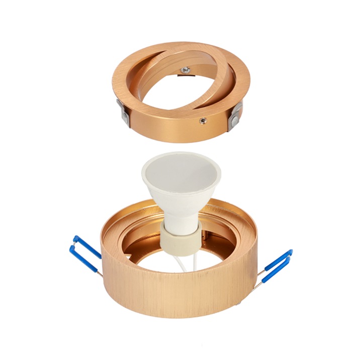 Spot rotund SKAND MINI 1 Gold IP20 - auriu pentru plafon EDO777548 Edo Solutions