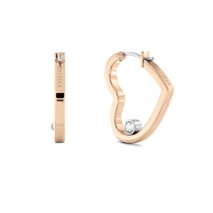 Cercei Tommy Hilfiger Woman’s Collection heart 2780758, Rose gold