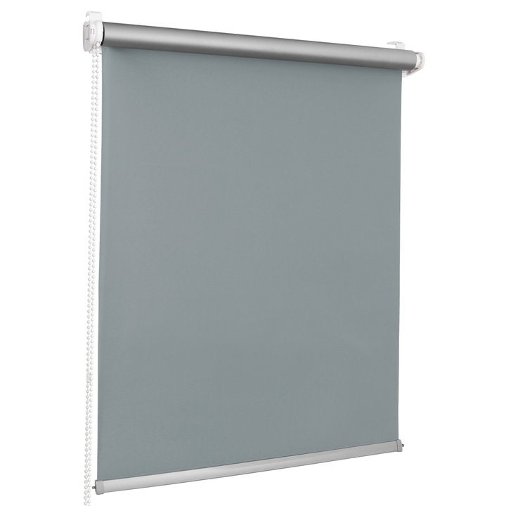 Roleta textila, opaca, izolatie termica, instalare non-invaziva, rulou midi TERMO, P+R, 55 cm x 150 cm, otel