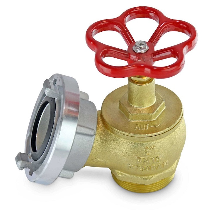 Robinet hidrant interior 2” bronz (alama) cu racord fix tip C