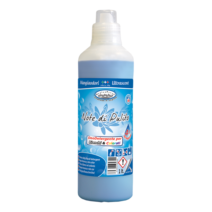 Detergent de rufe lichid, Note di Pulito, 1L, 33 spalari