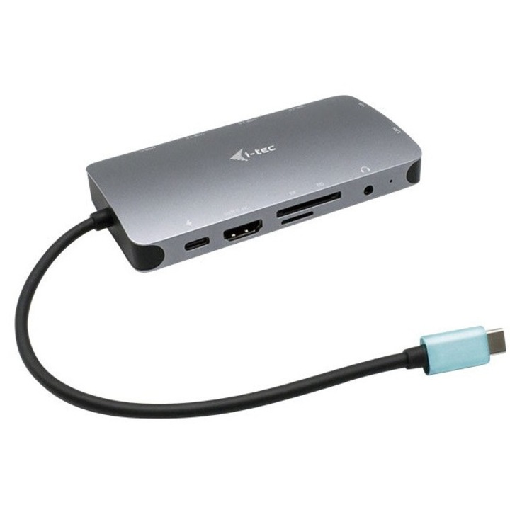 Хъб, I-TEC, USB Type C/Thunderbolt 3, сив