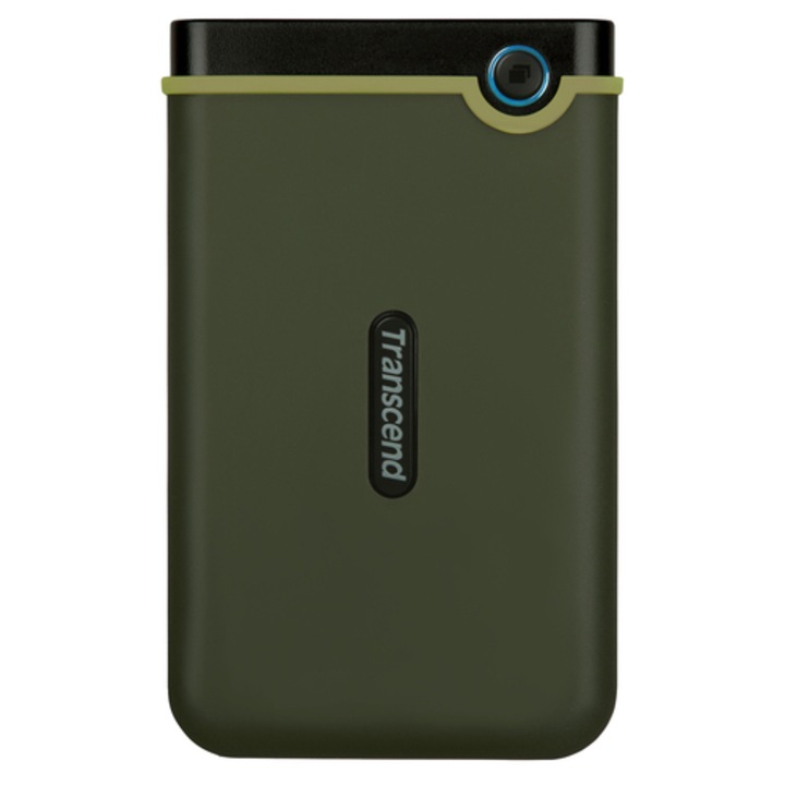 Външен диск 2TB Transcend StoreJet 25M3G, 2.5", USB 3.1, Military Green