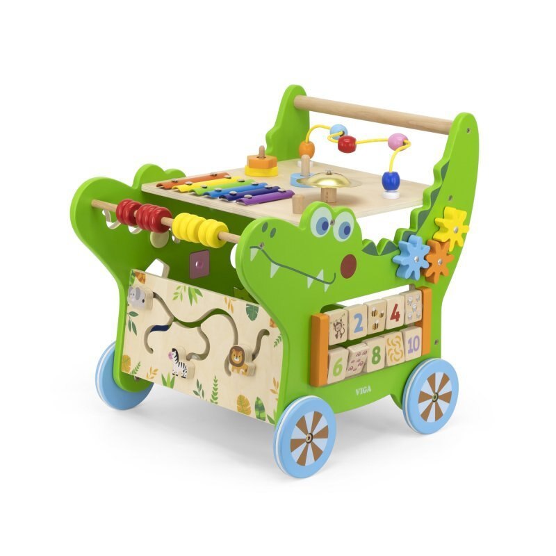 Premergator pentru copii, Viga, Lemn, 12 m+, Multicolor