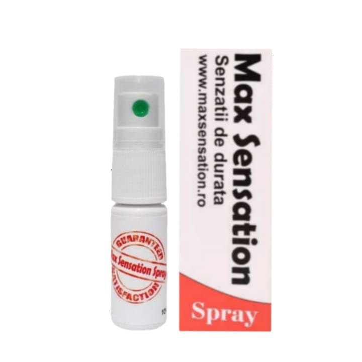 Spray Max Sensation, pentru intarzierea ejacularii si erectii ferme, 10 ml