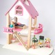 Дървена къща за кукли + 2 кукли
