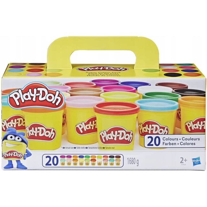 Комплект от 20 опаковки пластелин, Play-Doh, Multicolor