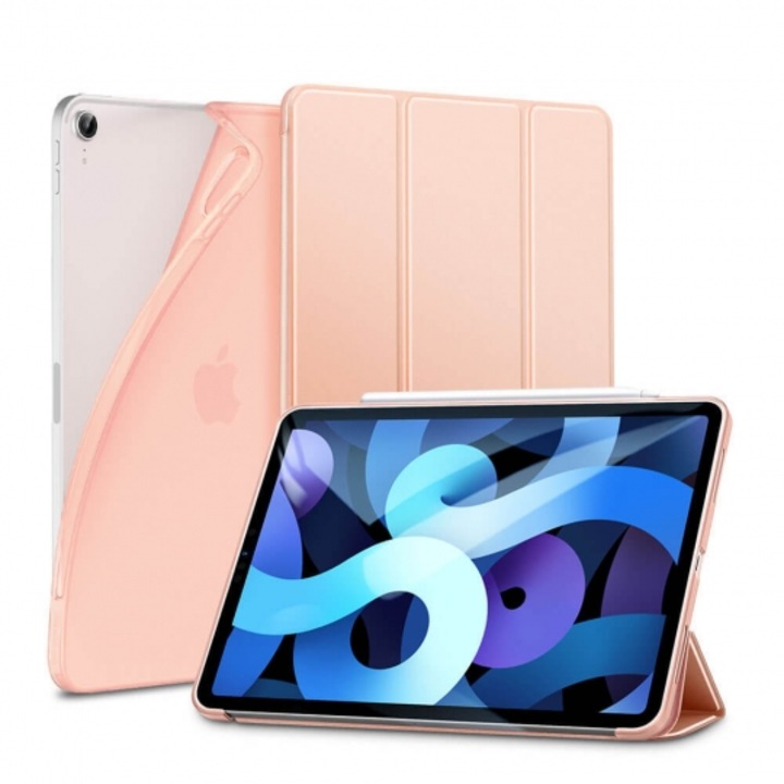 Защитен калъф за таблет ESR, Rebound Slim за Apple iPad AIR 4 2020/ AIR 5 2022, Розов/Златен