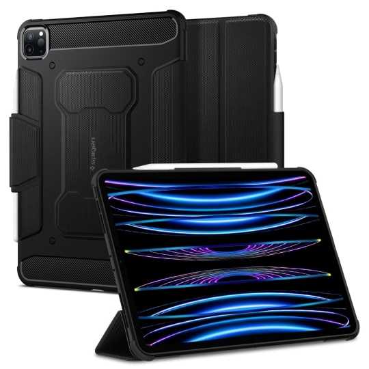 Husa de protectie tableta Spigen, Rugged Armor pentru Apple iPad PRO 11 2020/ 2021/ 2022, Negru