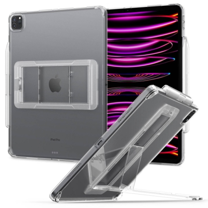 Husa de protectie tableta Spigen, Airskin Hybrid pentru Apple iPad PRO 12.9 2021/ 2022, Transparent