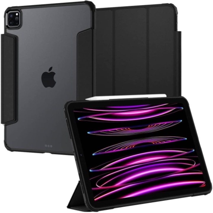 Husa de protectie tableta Spigen, Ultra Hybrid pentru Apple iPad PRO 12.9 2021/ 2022, Negru