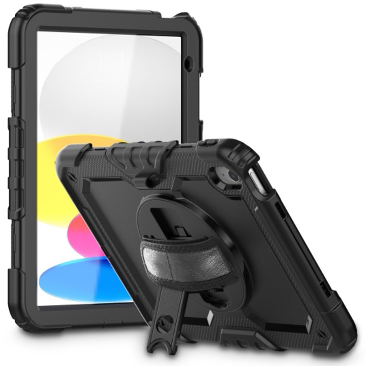 Husa de protectie Tableta Tech-Protect Solid360 iPad 10.9" 10 / 2022 / 11" 11 / 2025 Negru
