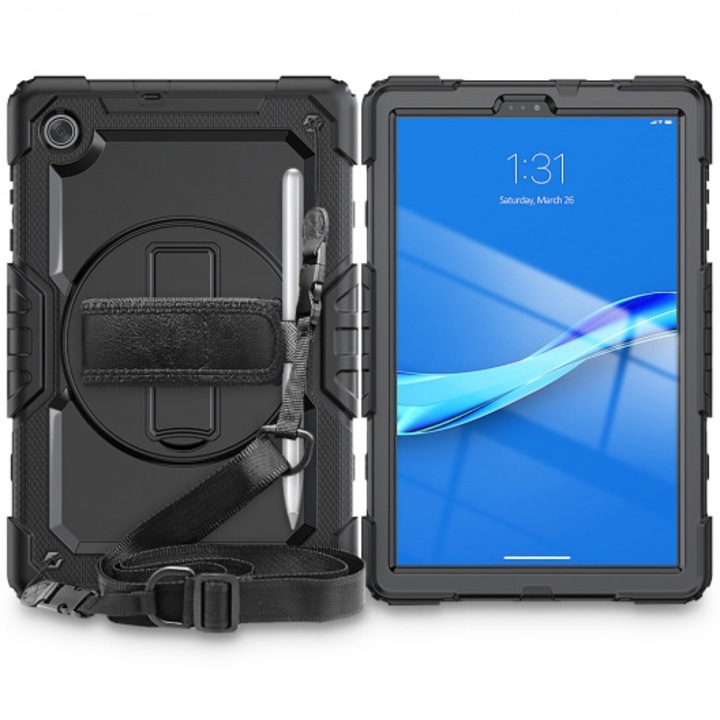 Husa de protectie tableta Tech-Protect, Solid360 pentru Lenovo TAB M10 PLUS 10.3 TB-X606, Negru