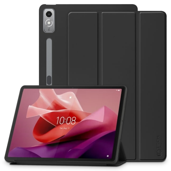 Tech-Protect tablet védőtok, Smartcase for Lenovo TAB P12 12.7 TB-370, fekete