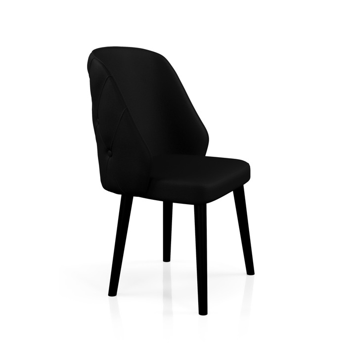 Scaun Babyface Lexus Negru (picior negru) HAMAN