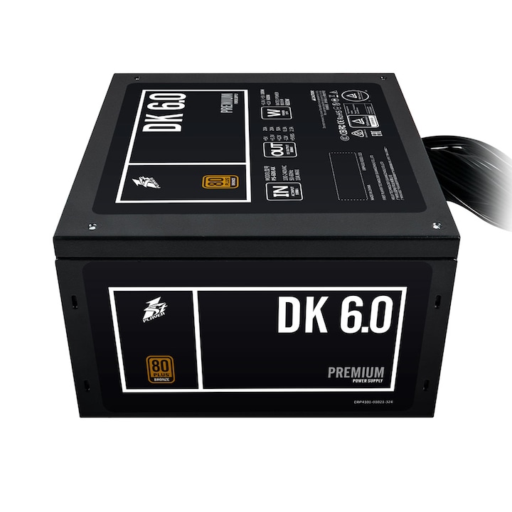 1stPlayer 600W PC източник, DK Premium 80 PLUS® Bronze, активен PFC