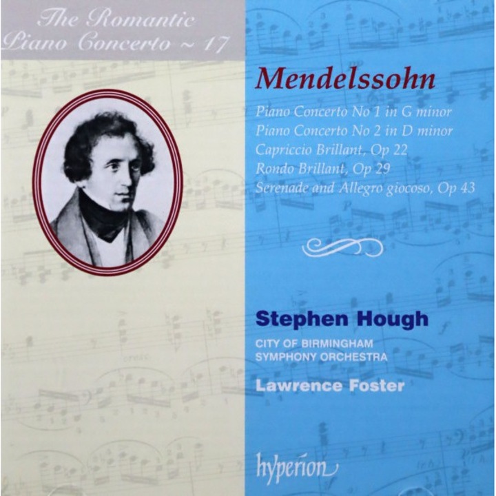 F. Mendelssohn-Bartholdy - Romantic Piano Concerto Vol. 17 (CD)