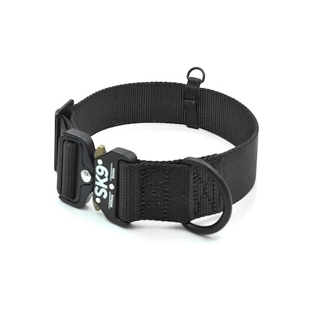 Zgarda de forta, Super-K9, Neagra, L, pentru caini civili si utilitari rase medii-mari, seria SK9 Military Plus