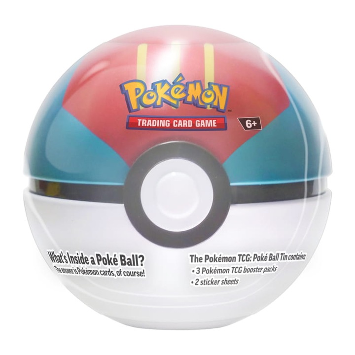 Carti de joc Pokemon TCG: Poke Ball Tin, REBEL, 6 ani+, Multicolor