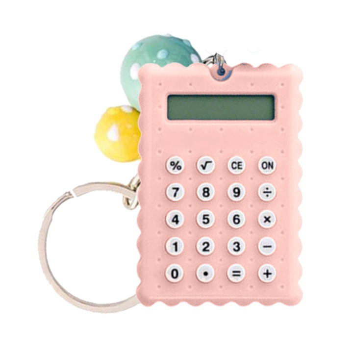 Calculator portabil HERUSI mini, multicolor, 5.5x3.8cm