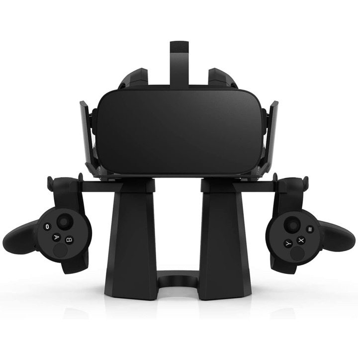 Стойка за VR очила, полиестер, за показване и съхранение, Oculus Quest 2/Rift/Quest, комплект
