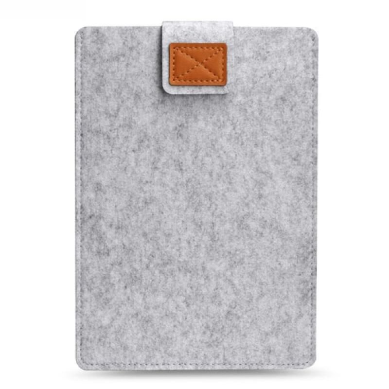 Husa laptop, fetru, gri deschis , 34x25cm, pentru notebook pana la 13 inch