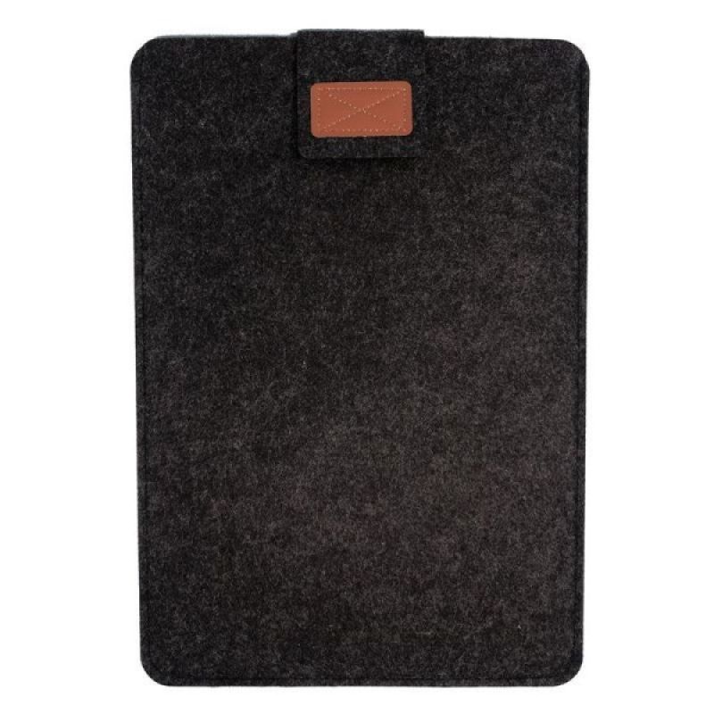 Husa laptop din fetru, negru, 34x25cm, pentru notebook de pana la 13 inch