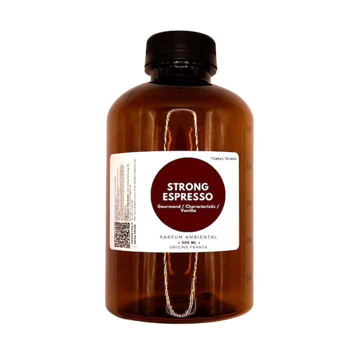 Rezerva de parfum pentru difuzor profesional Futurist, Strong Espresso 500 ml, Market Aroma
