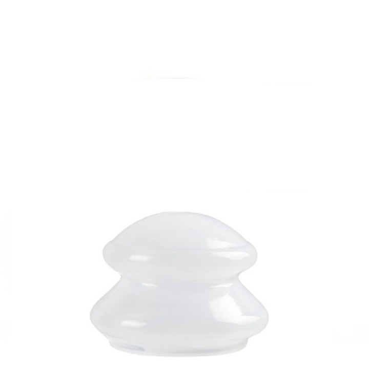 Ventuza cu Maner din Silicon VENTUZ™ Dimensiunea "S" pentru Masaj Corporal si Facial Culoarea Alba