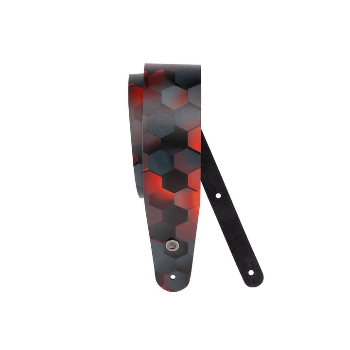 Curea chitara Printed Red Hex - D`addario