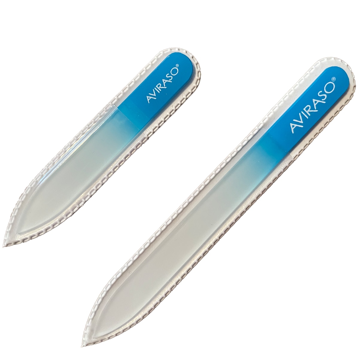 AVIRASO Bohemia Crystal Glasnagelfeile, 14 Cm, Beidseitig – Schonende Maniküre, Hygienisch, Unbegrenzt Haltbar