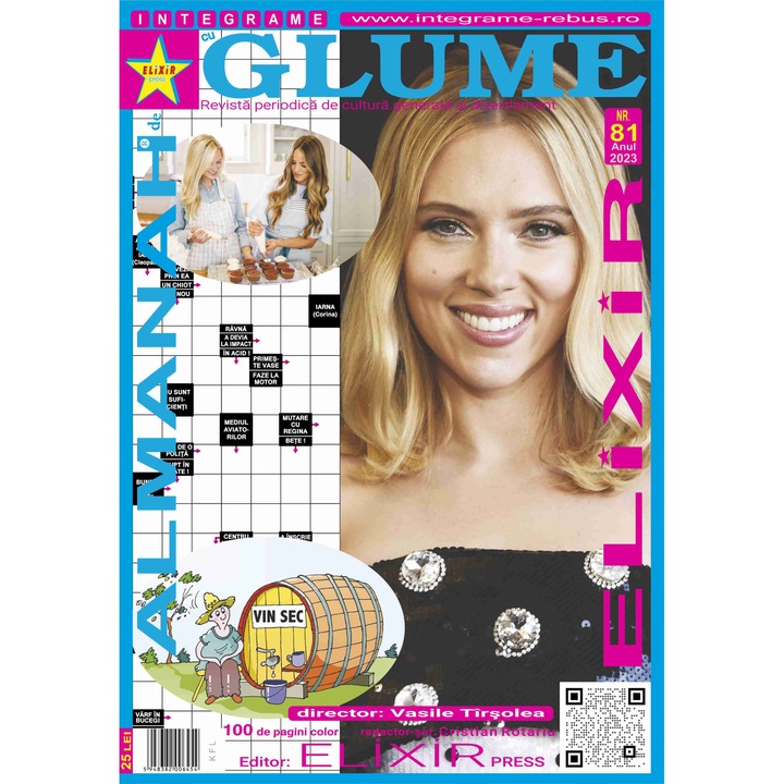 Almanah de integrame cu Glume nr 81, 100 pagini