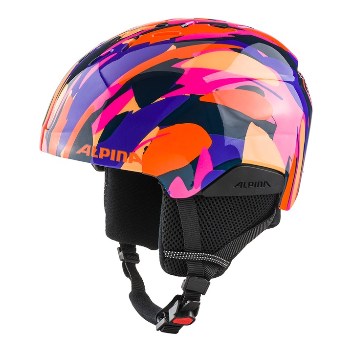 Casca Alpina Pizi Pink-Orange Blue Gloss 51-55cm