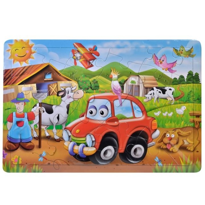"Állatok a farmon" Shopiens puzzle gyerekeknek, 24 darab