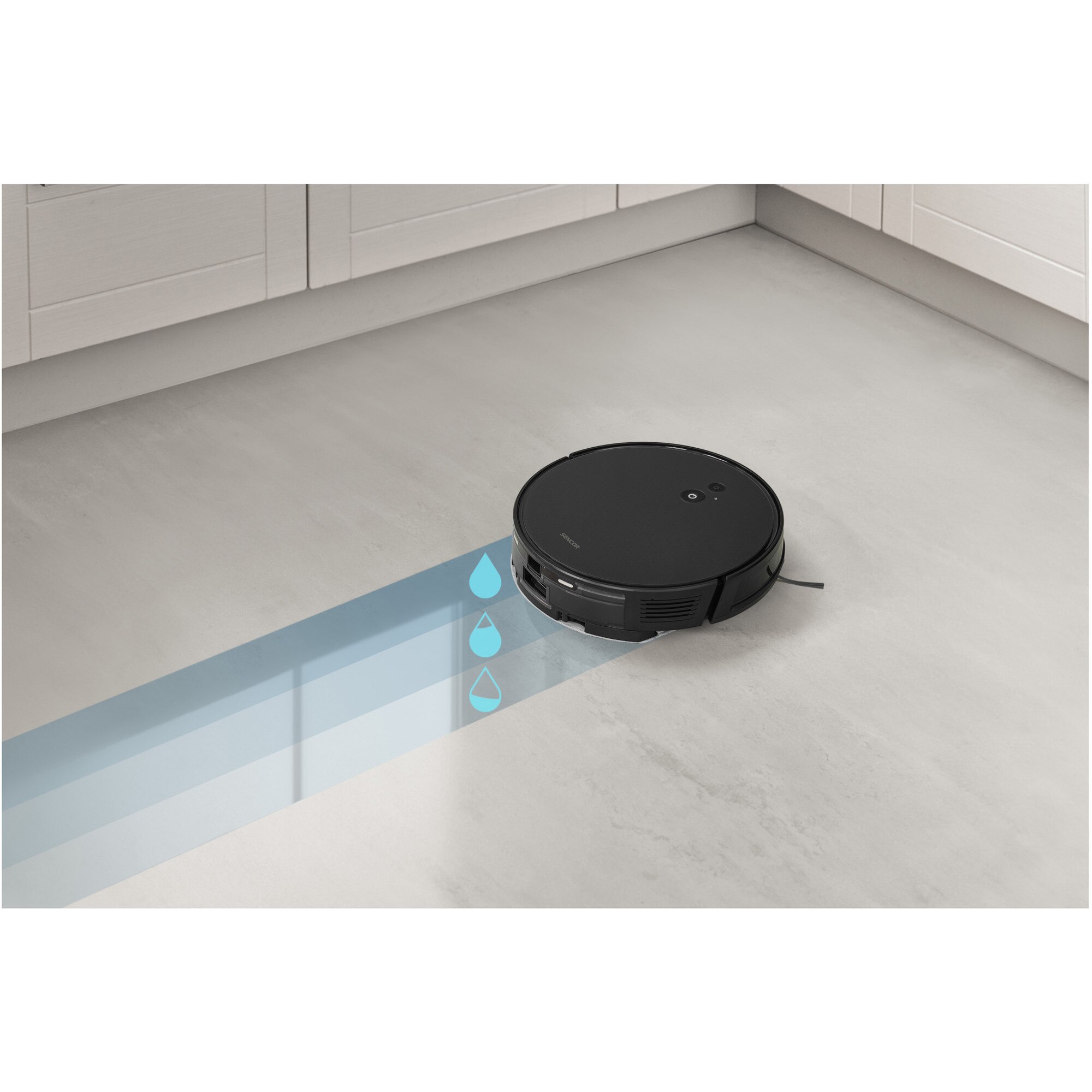 Aspirator robot, Sencor, SRV 6450BK, Timp de functionare 140 minute, Negru