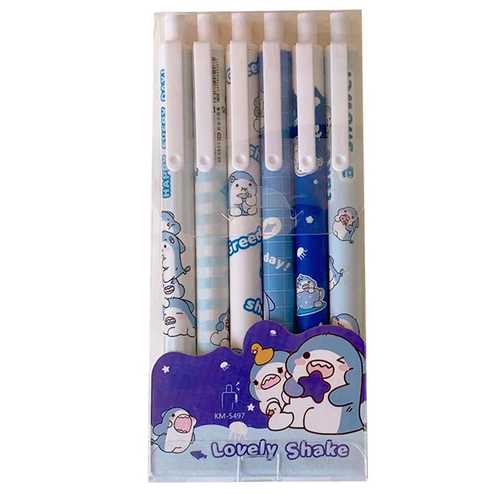 Pixuri gel 0.5mm multicolor set 6