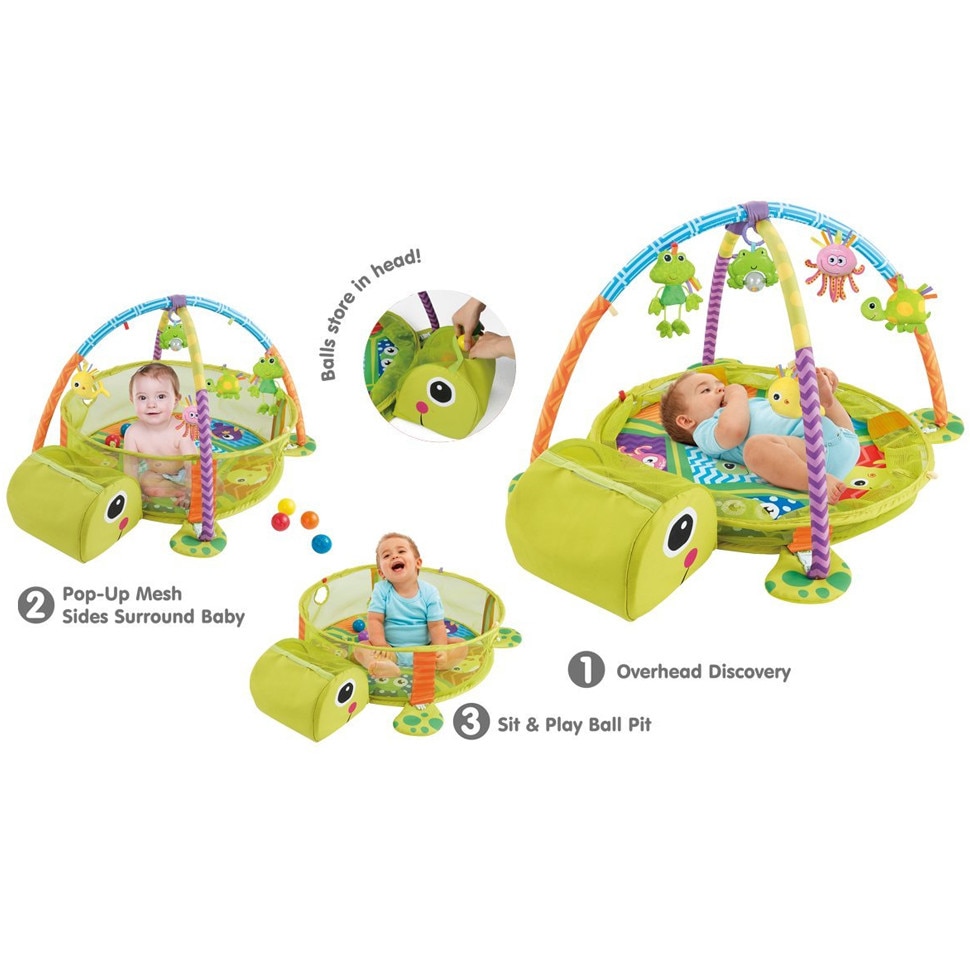 Centru De Activitati Bebelusi Si Tarc Cu Bile Broscuta Testoasa Konig Kids 3 In 1 Set 30 De Bile Colorate Inclus Emag Ro