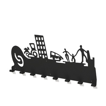 Cuier metalic ALEGORIE -model 3194 Negru Cuier metalic ALEGORIE -model 3194 Negru