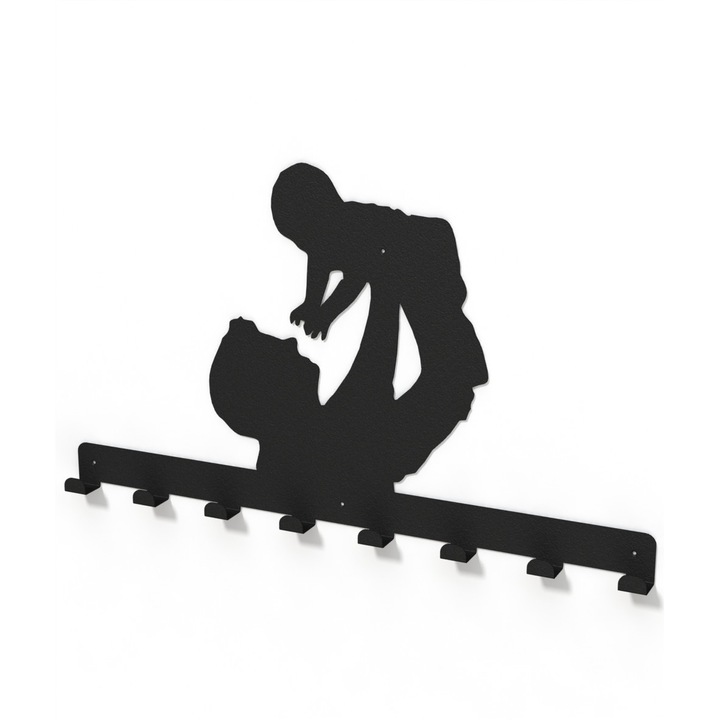 Cuier metalic forma BUCURIA TATALUI Model-3204 Negru