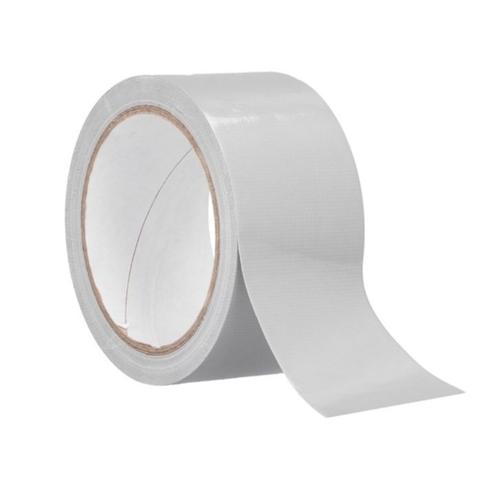 Banda adeziva foarte rezistenta pentru reparatii, 20m х 50mm, alb