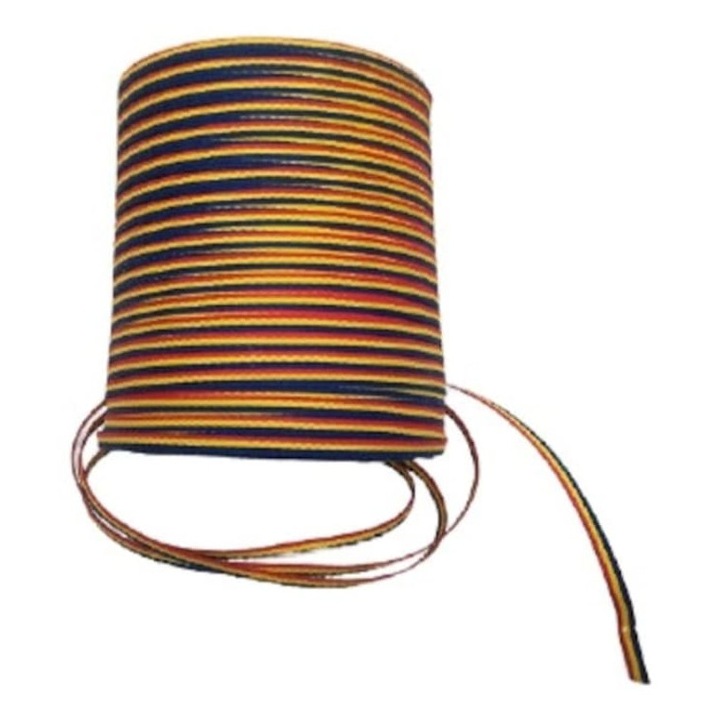 Rola de panglica tricolora latime 5 mm, lungime 100m