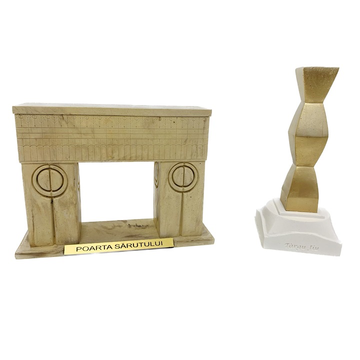 Set Poarta Sarutului si Coloana Infinitului, Targu Jiu - Constantin Brancusi, 36x26x7 cm